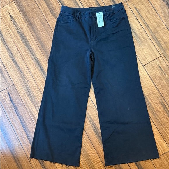 Kut From the Kloth Sz 14 Meg High Rise Fab Ab Wide Leg-Leg Black Jeans—Evereve